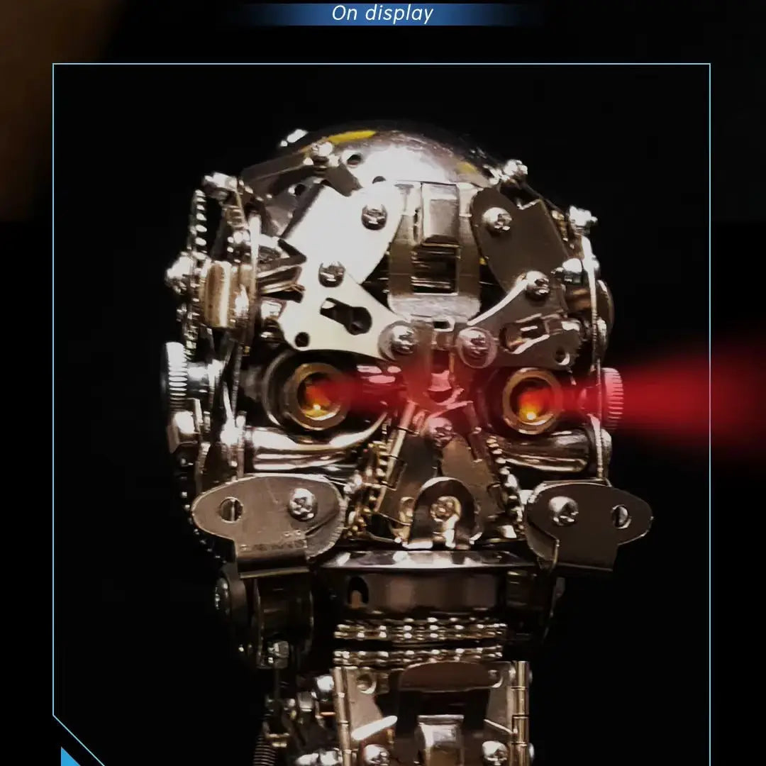 Mechanical Metal Skull Model Kit