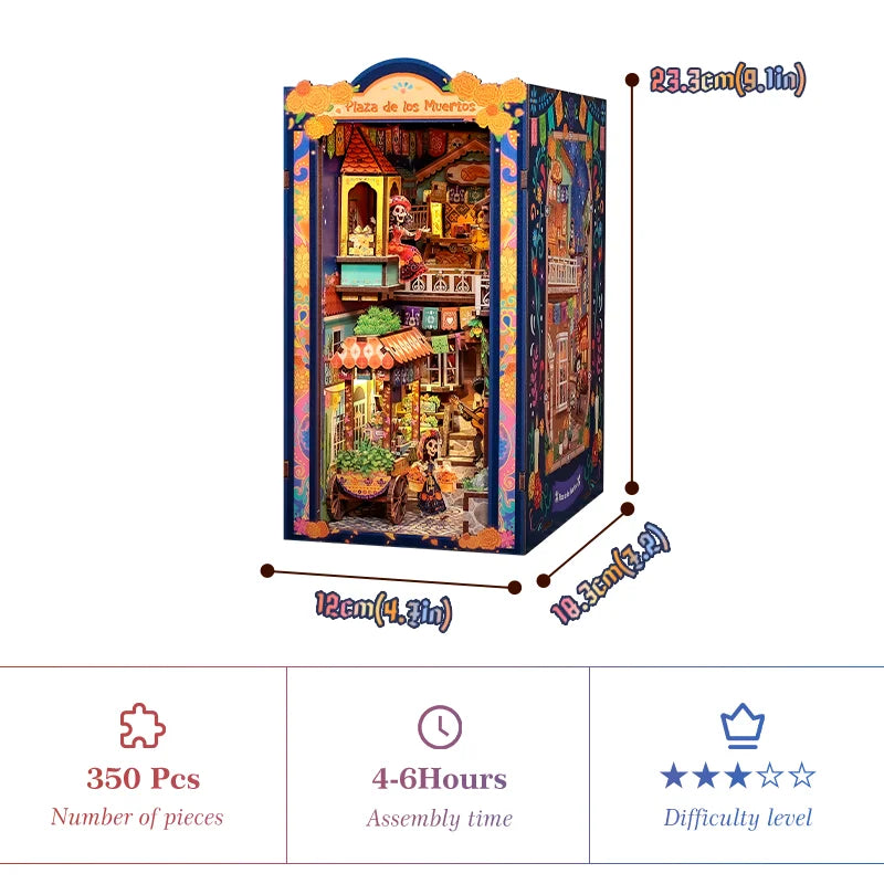 Plaza de los Muertos book nook - Model to assemble