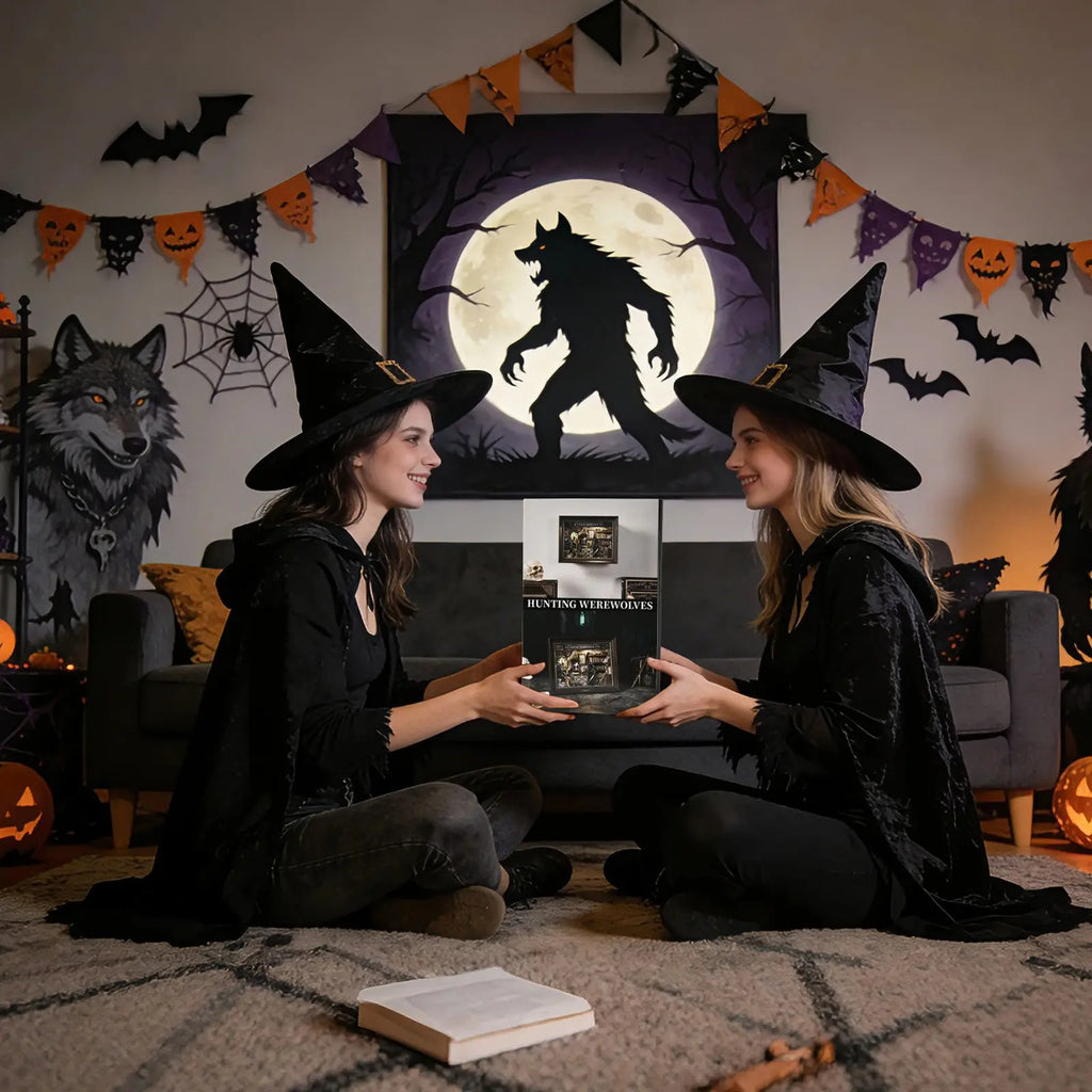 Werewolf Hunting Dollhouse with Light - Model to assemble