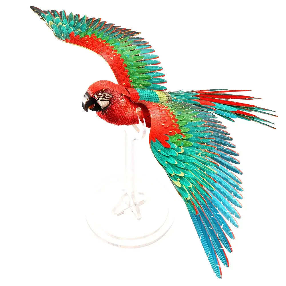 Scarlet Macaw 3D Metal Model Kit