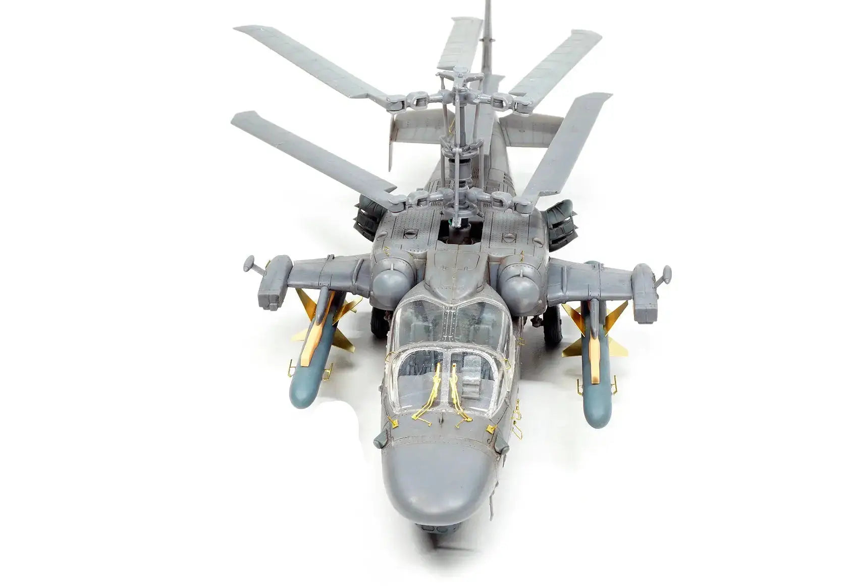 KA-52K Carrier-Based Helicopter Model Kit 1/72 Scale – Russian Military Unassembled Collectible - Model to assemble