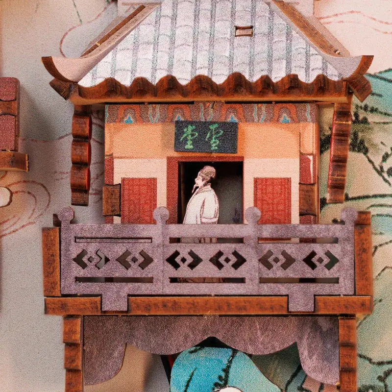 Antiquity Chinese Style Bookend - Model to assemble