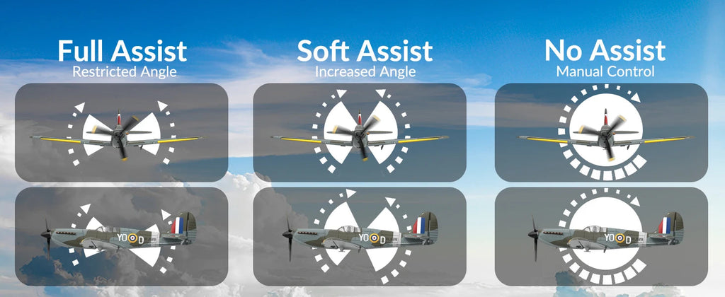 Volantex New Spitfire RC Plane EPP 400mm Wingspan RC Fighter One Key Aerobatic 2.4G 4CH RTF Warbird Plane Model to assemble