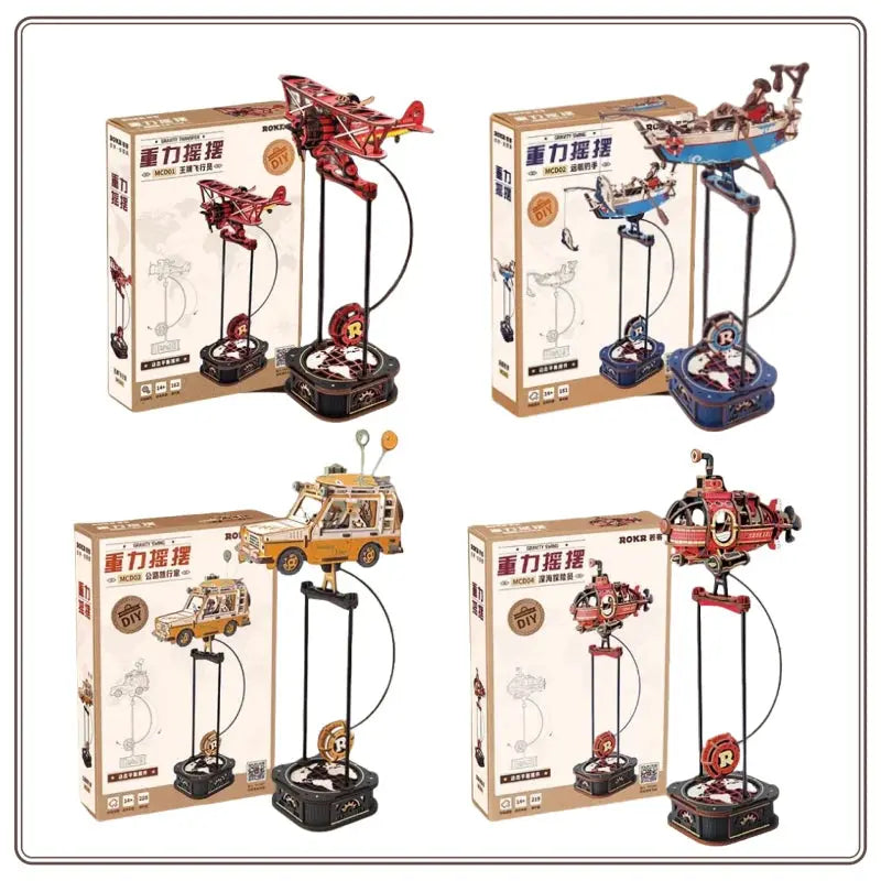 Gravity Swinging Blocks - Model to assemble