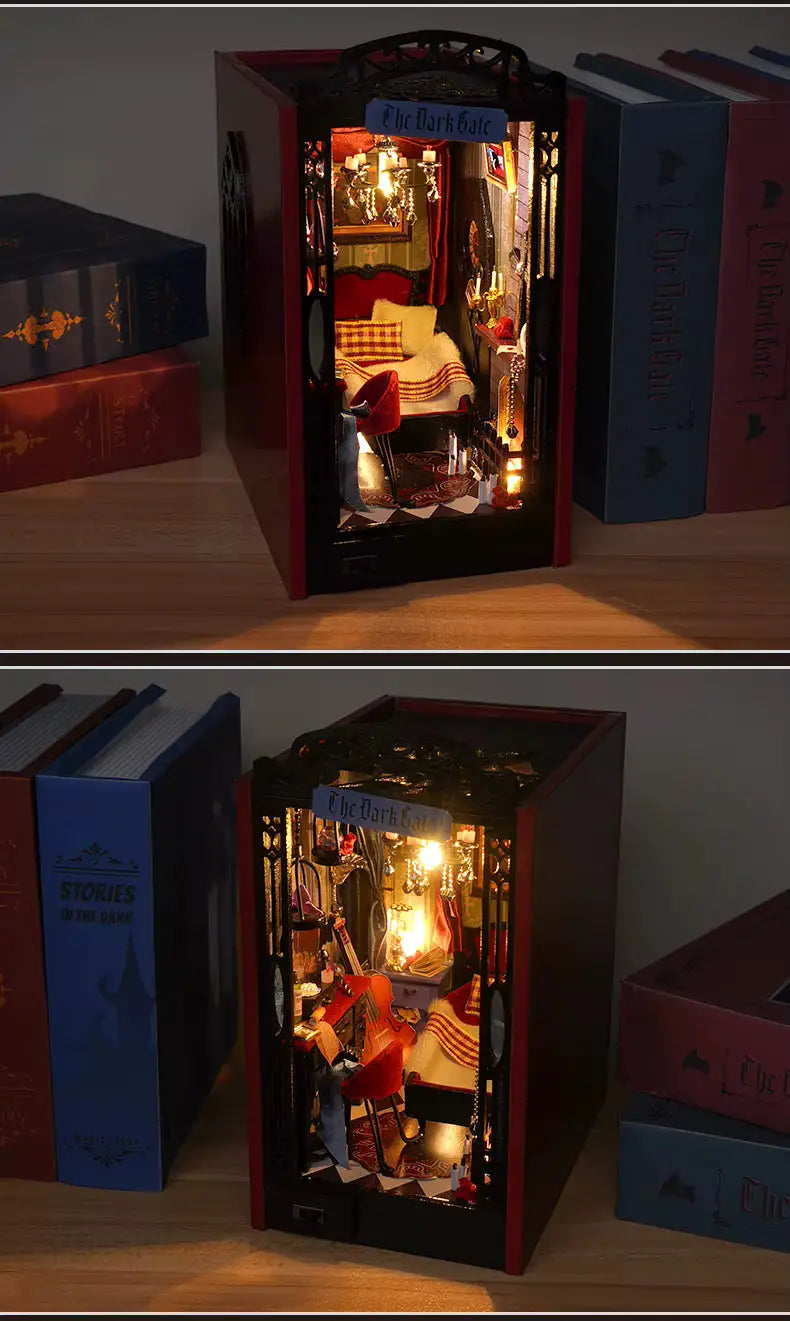 The Dark Gate DIY Book Nook Kit Model to assemble