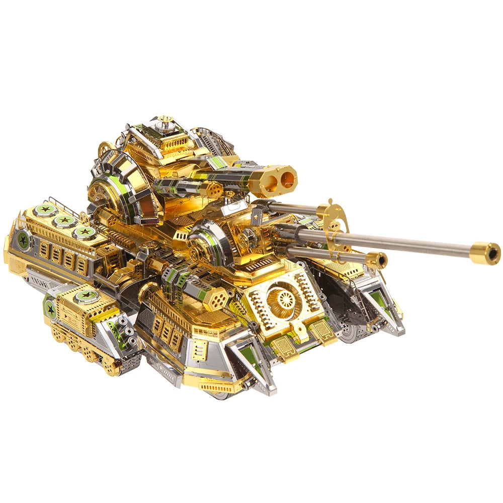Piececool 3D Metal Puzzle Skynet Spider Superheavy Tank Model Building Kits Assembly DIY Toy for Teens Model to assemble
