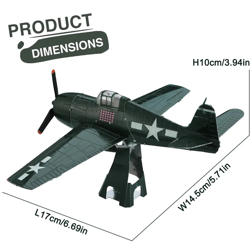 Airplane 3D Metal Puzzle DIY - Model to assemble