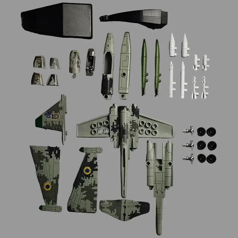 1/72 Scale Fighter Jet 3D Puzzle Model Kit – DIY Assembly Plastic Aircraft Collectible Display - Model to assemble