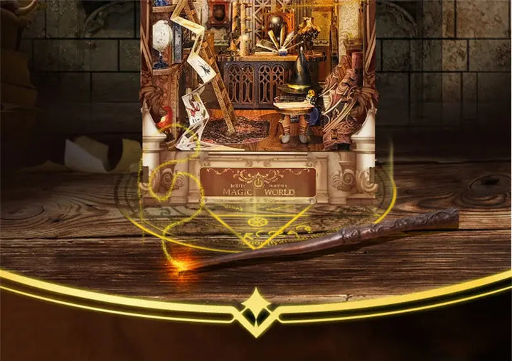 Magic Night Alley with LED lights - Model to assemble