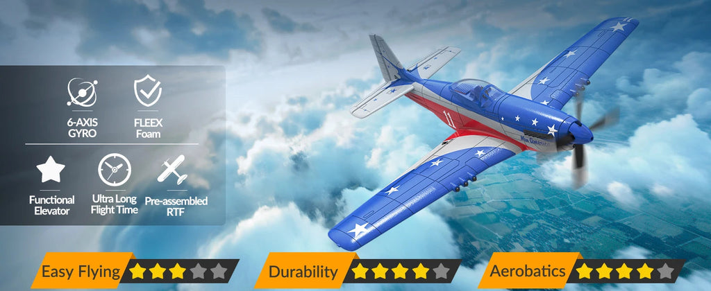 Volantex New Spitfire RC Plane EPP 400mm Wingspan RC Fighter One Key Aerobatic 2.4G 4CH RTF Warbird Plane Model to assemble