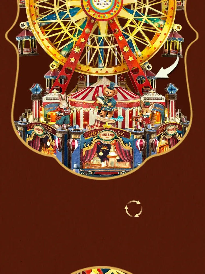 Century Ferris Wheel Music Box Doll Houses - Model to assemble