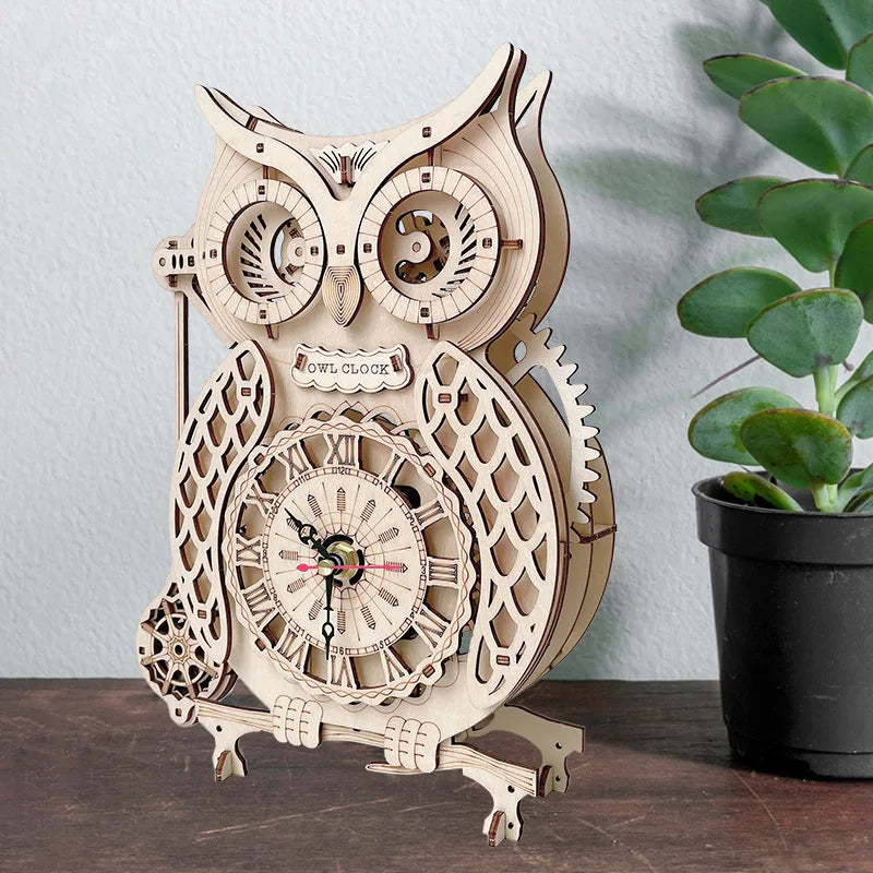 Vintage Pendulum Owl Clock Ferris Wheel