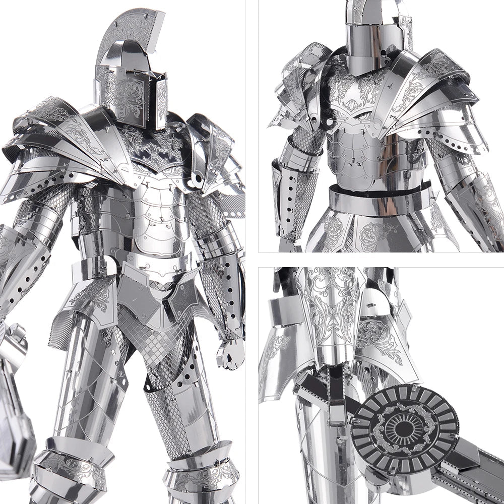 Piececool 3D Metal Puzzle Black Knight DIY Model Kits for Teens Assembly Toy Jigsaw Birthday Valentine's Day Gifts Model to assemble