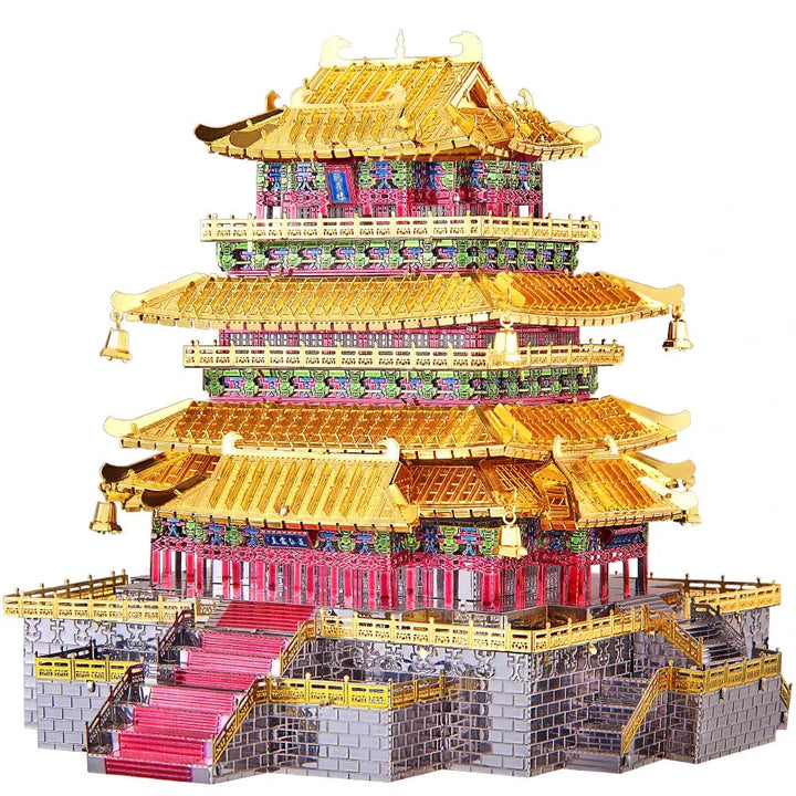 Chinese Buildings Metal Model to assemble