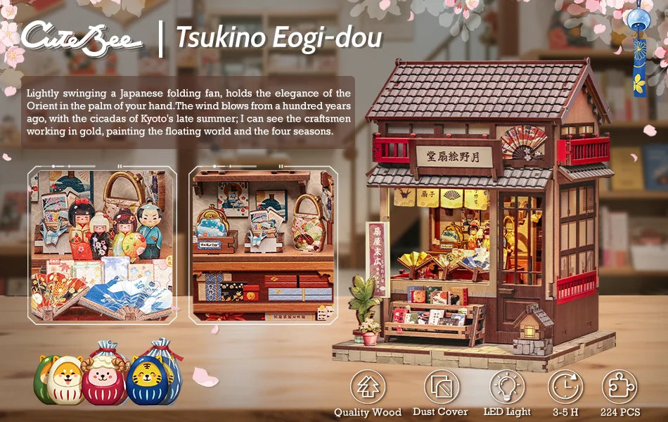 Japan Style Book Nook - Model to assemble