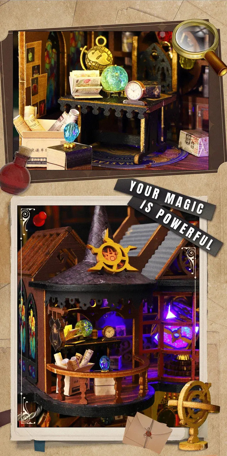Magic Treasure Doll House - Model to assemble
