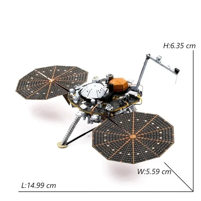 3D Metal Puzzle UFO DIY Handmade Space Exploration Spacecraft Assembly Model Jigsaw Puzzle Toys For Adult Kids Model to assemble