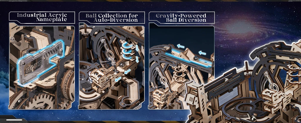 Electric Spaceport Marble - Model to assemble