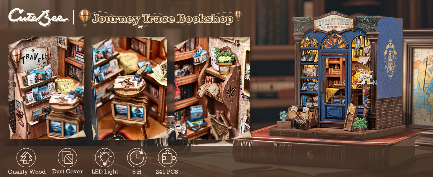 Japan Style Book Nook - Model to assemble