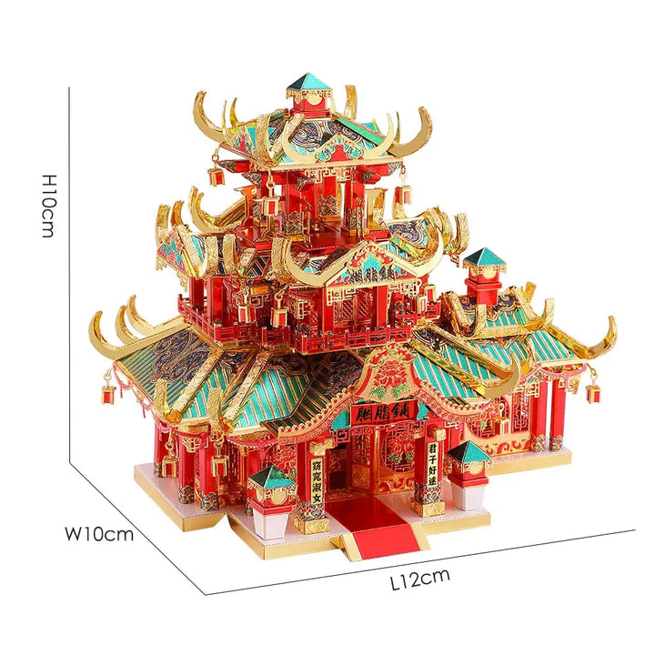 Chinese Buildings Metal Model to assemble