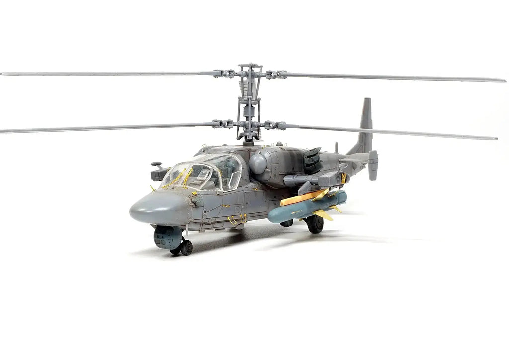 KA-52K Carrier-Based Helicopter Model Kit 1/72 Scale – Russian Military Unassembled Collectible - Model to assemble