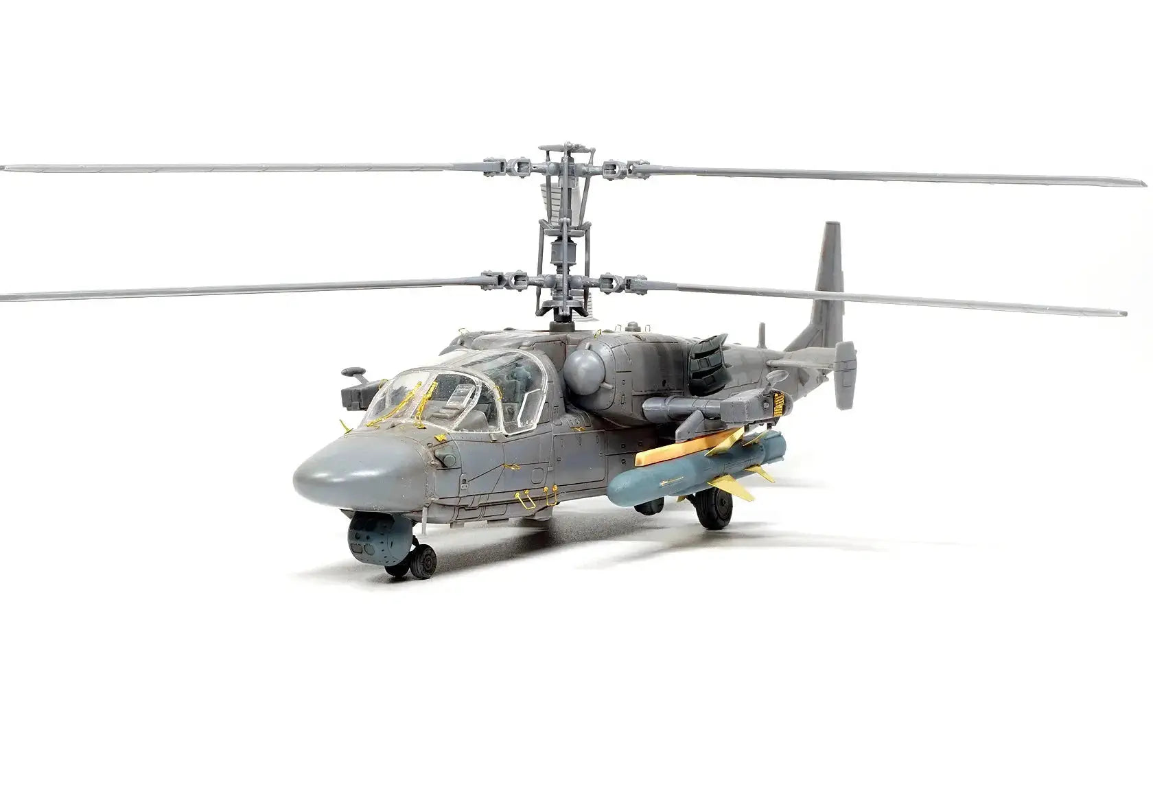 KA-52K Carrier-Based Helicopter Model Kit 1/72 Scale – Russian Military Unassembled Collectible - Model to assemble