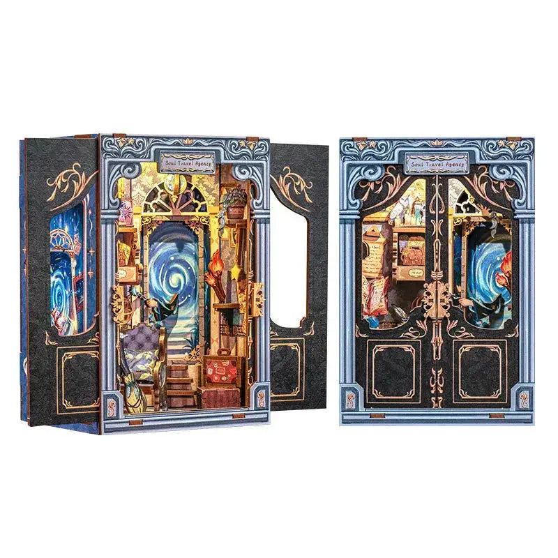 DIY Bookstore Book Nook with Light - Model to assemble