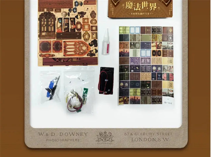 Magic Night Alley with LED lights - Model to assemble