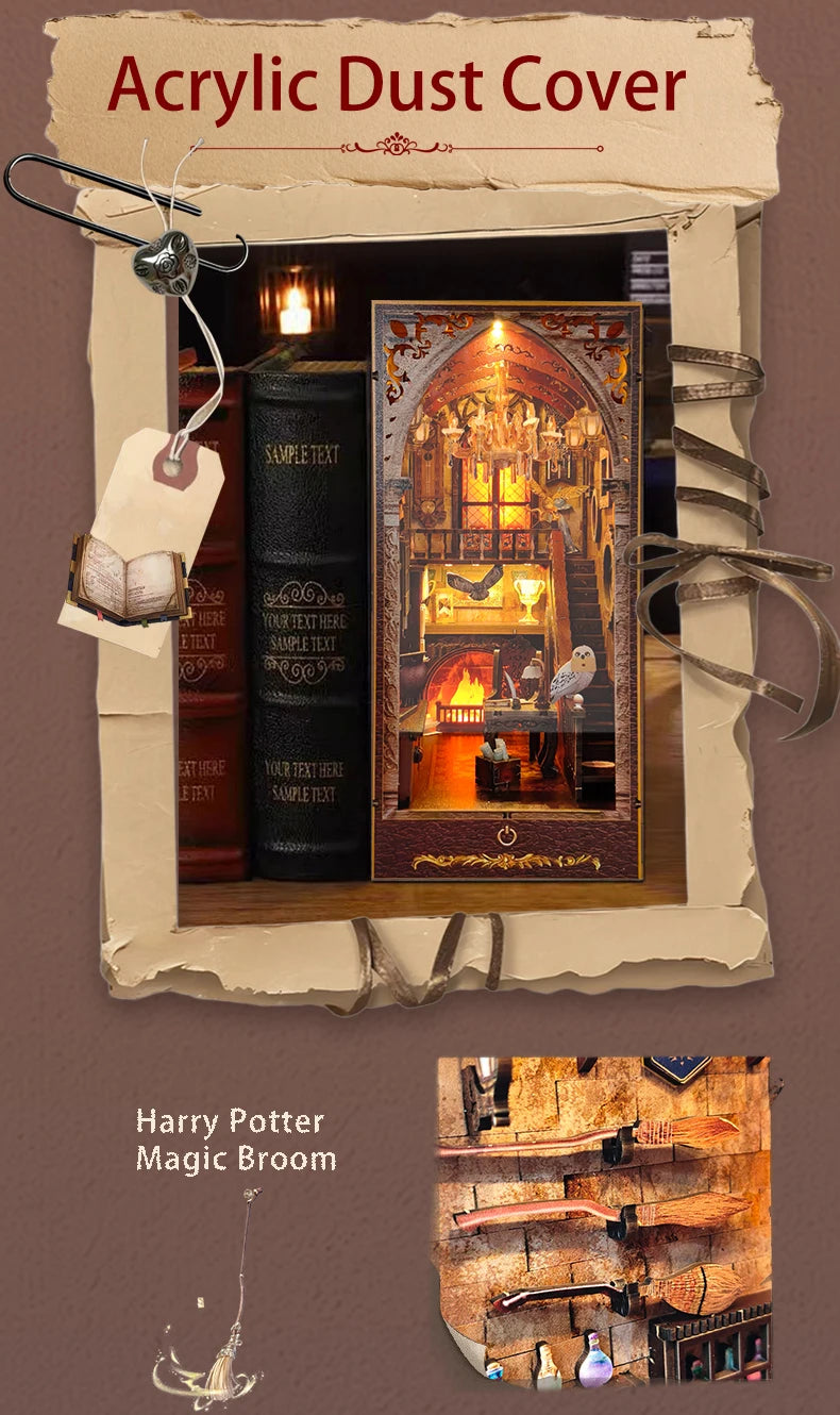 Magic Academy Figurines Miniatures Bookend - Model to assemble