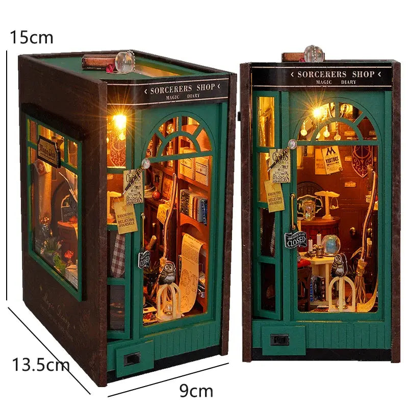 DIY bookend Kits With LED Light - Model to assemble