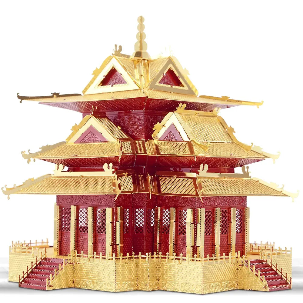 Chinese Buildings Metal Model to assemble