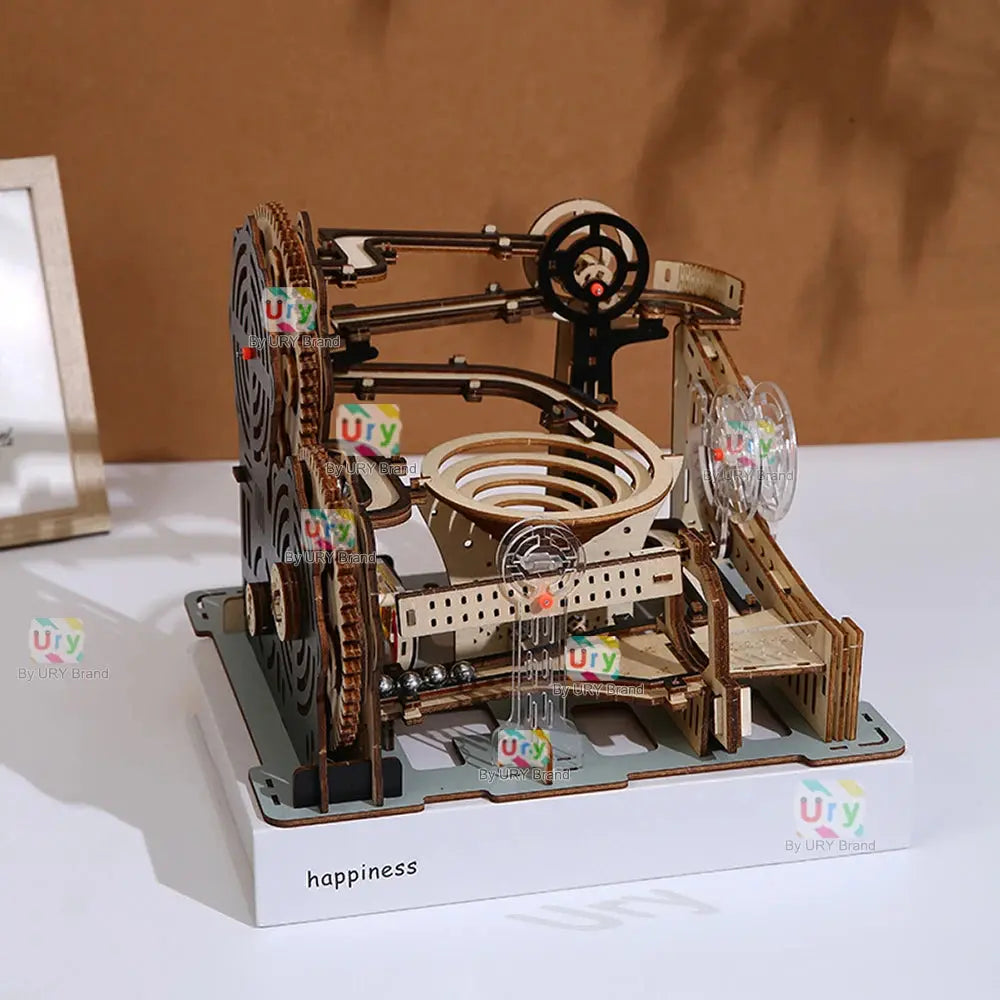 Rollercoaster Mechanical Electric/Manual Marble run Model - Model to assemble