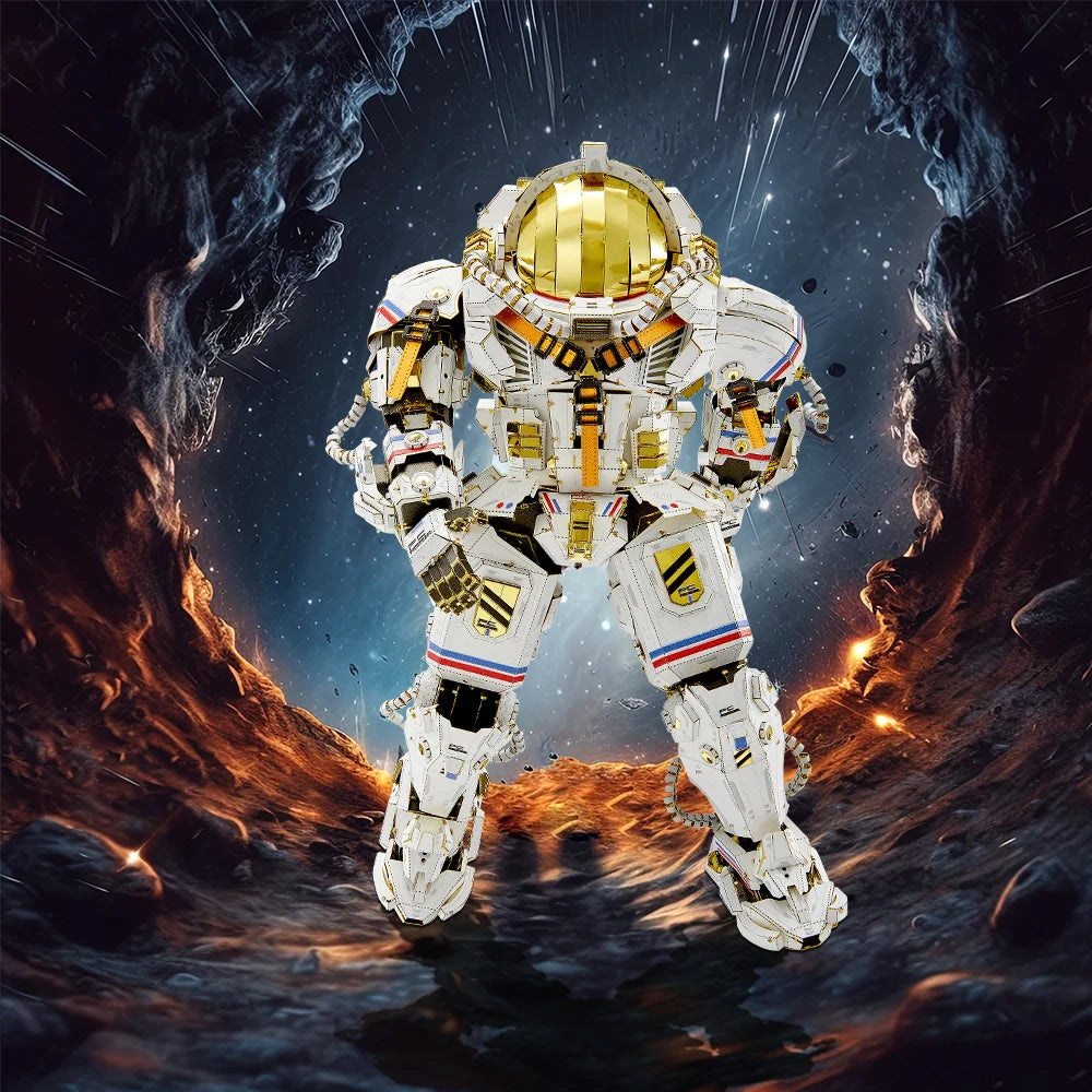 Piececool 3D Metal Puzzles Taikonaut Model Kits Jigsaw Toys for Adult Brain Teaser DIY Set for Home Decoration Birthday Gifts Model to assemble