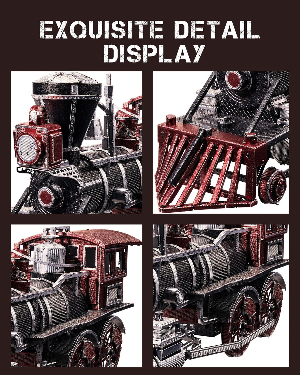 Piececool 3D Puzzles for Adult Leviathan Metal Model Kits DIY Kit Jigsaw Train Model for Home Decoration Best Gifts Model to assemble