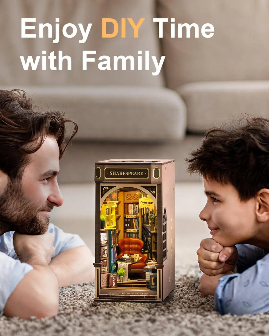 Shakespeare Bookstore with Lights - Model to assemble