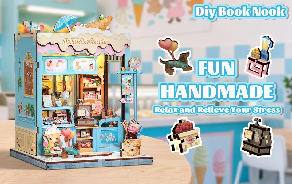 Japan Style Book Nook - Model to assemble