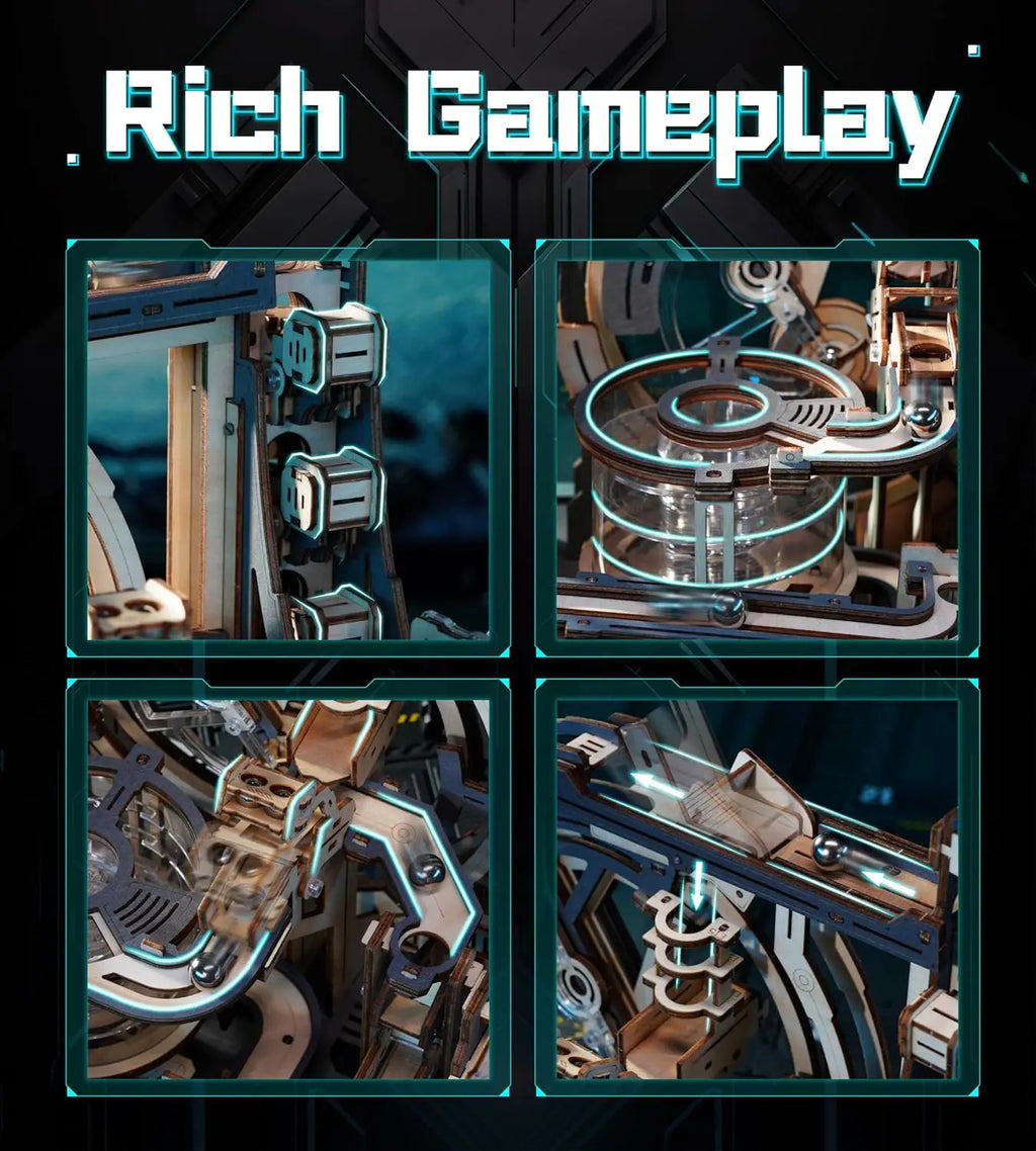 Electric Spaceport Marble - Model to assemble