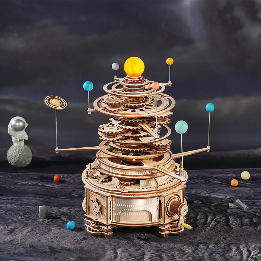 Telescope / planet earth / orrery model