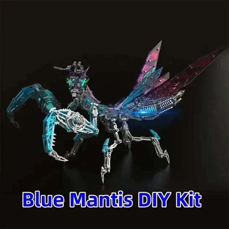 New Mechanical Praying Mantis Metal DIY Punk Praying Mantis Stainless Steel Insect Assembly 3D Puzzle for Adult and Children Model to assemble