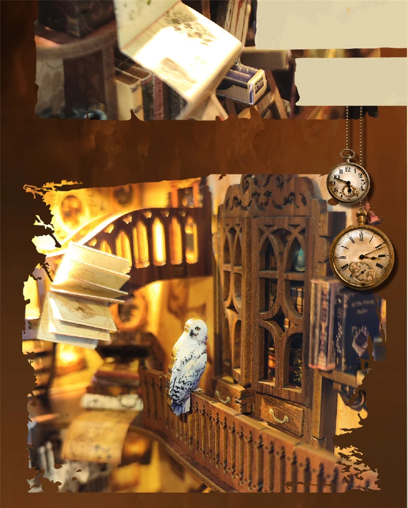 Magic Night Alley with LED lights - Model to assemble