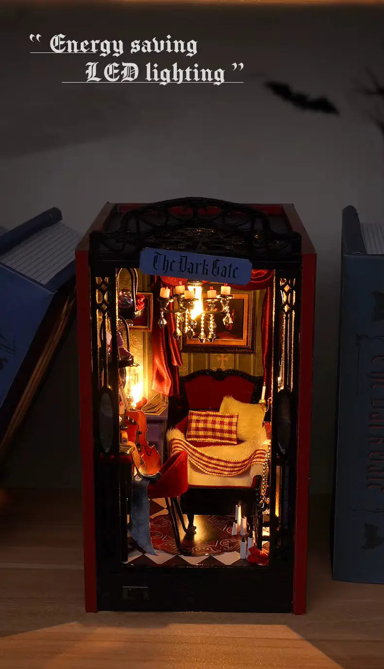 The Dark Gate DIY Book Nook Kit Model to assemble