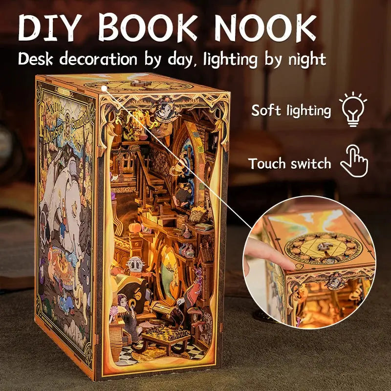 DIY Bookstore Book Nook with Light - Model to assemble