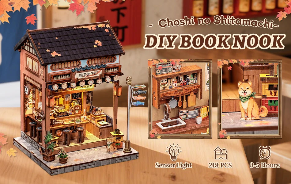 Japan Style Book Nook - Model to assemble