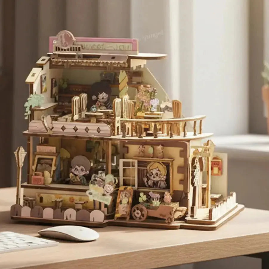 Sweet Shop Miniature House Kit Wooden - Model to assemble