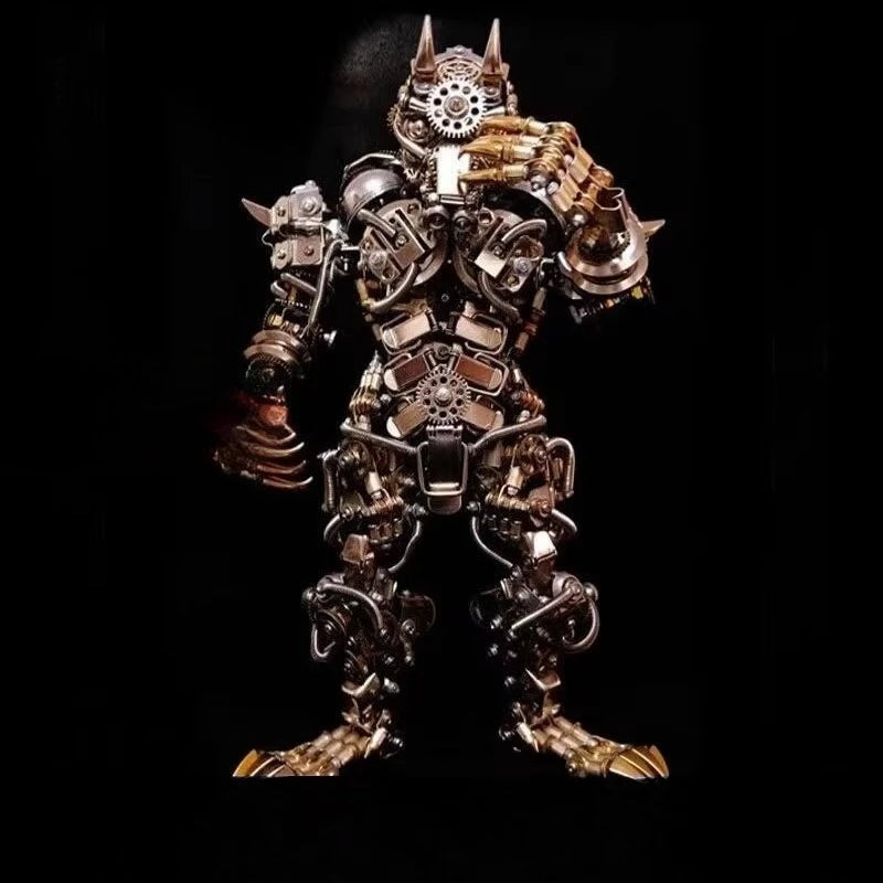 Robot werewolf handmade 3d three-dimensional metal assembly model building blocks puzzle war wolf boy's day gift Model to assemble
