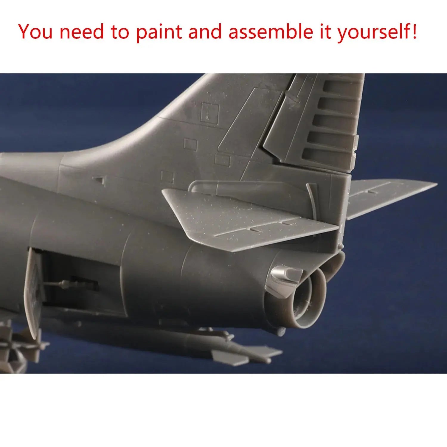 A-4C Skyhawk Attack Aircraft Model Kit 1/48 Scale – Unassembled Plastic Military Jet with Detailed Accessories - Model to assemble