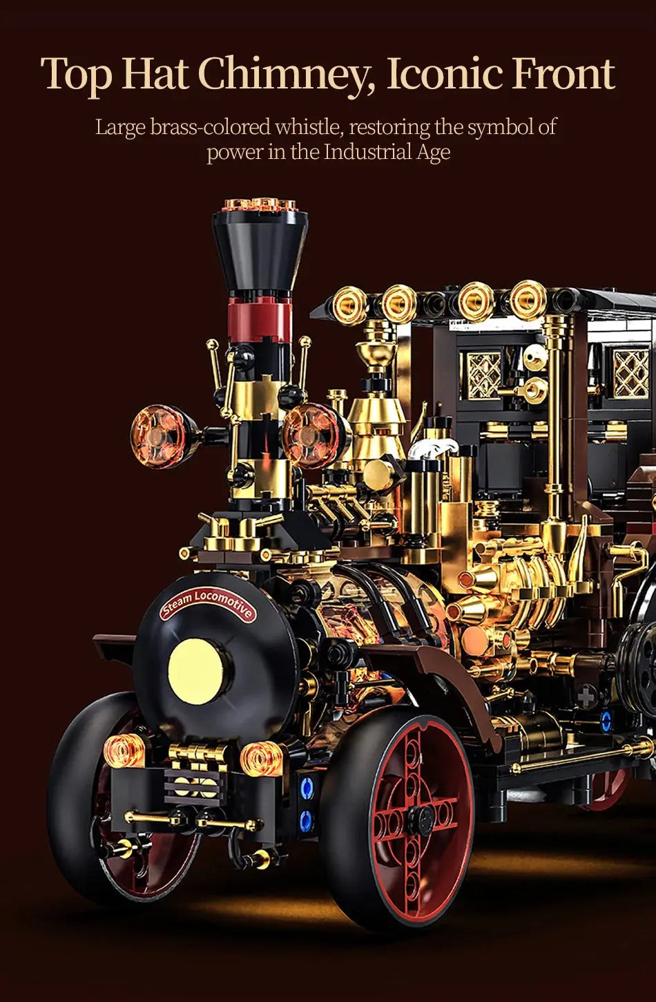 Vintage Mechanical Steam Car - Model to assemble