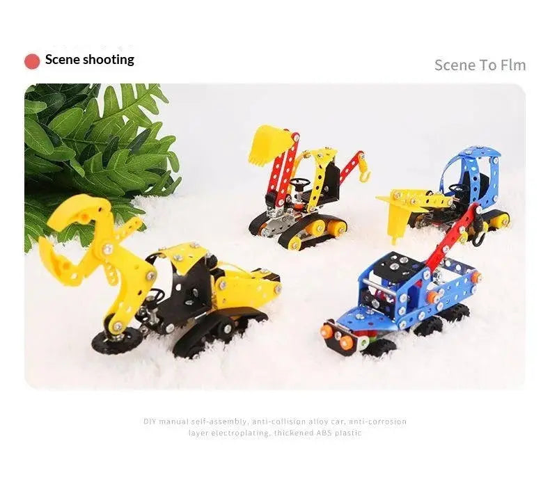 Metal Off-Road Vehicle Building Blocks - Model to assemble