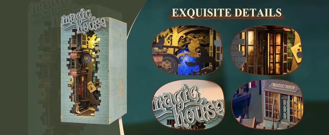 Doll House for Bookshelf - Model to assemble