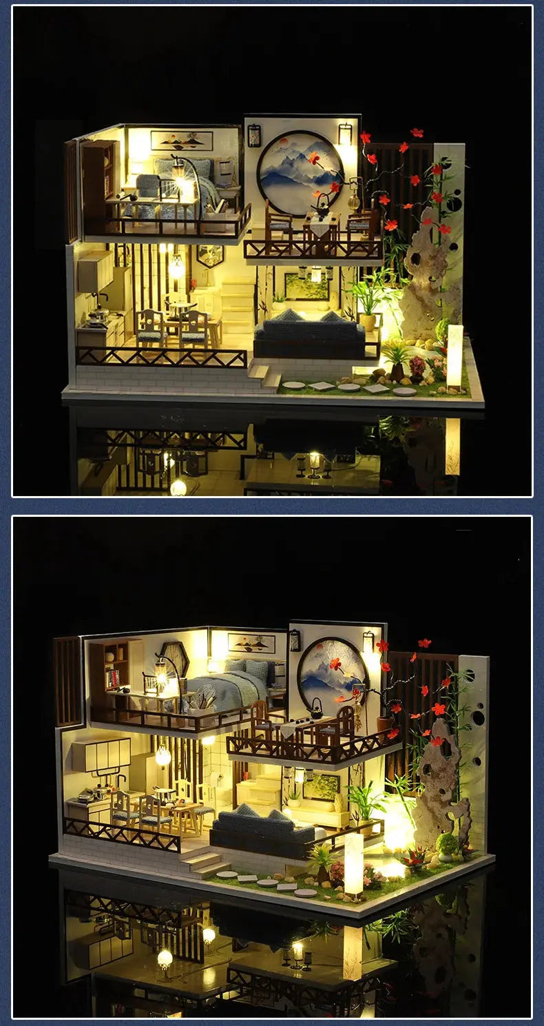 Wooden Miniature House - Model to assemble